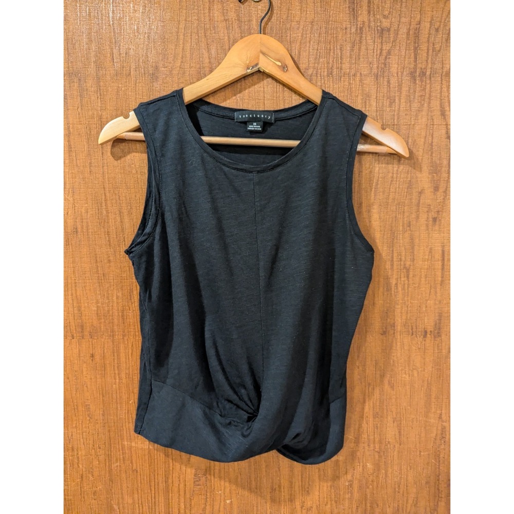 Sanctuary Black Sleeveless Blouse, Small